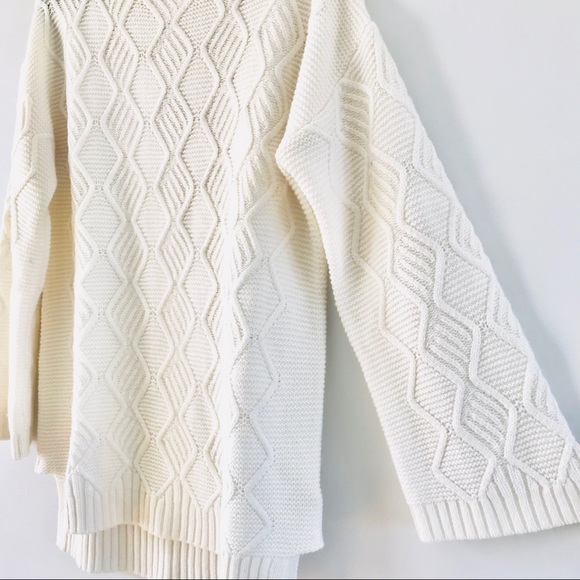 Max Studio Cream Knit Sweater - Wool Blend - Picture 3 of 5
